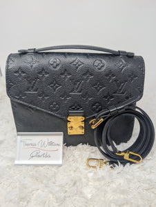 LOUIS VUITTON BLACK EMPREINTE METIS POCHETTE