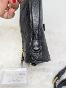 LOUIS VUITTON BLACK EMPREINTE METIS POCHETTE