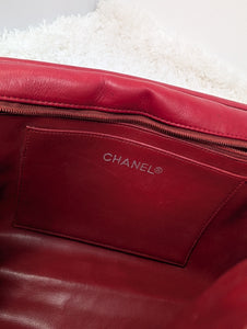 CHANEL RED SMALL VINTAGE FLAP
