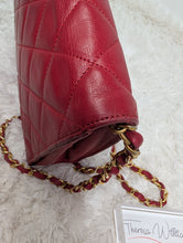 CHANEL RED SMALL VINTAGE FLAP