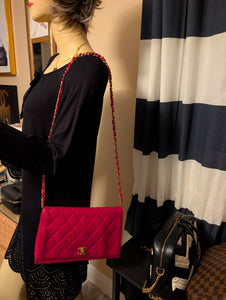 CHANEL RED SMALL VINTAGE FLAP