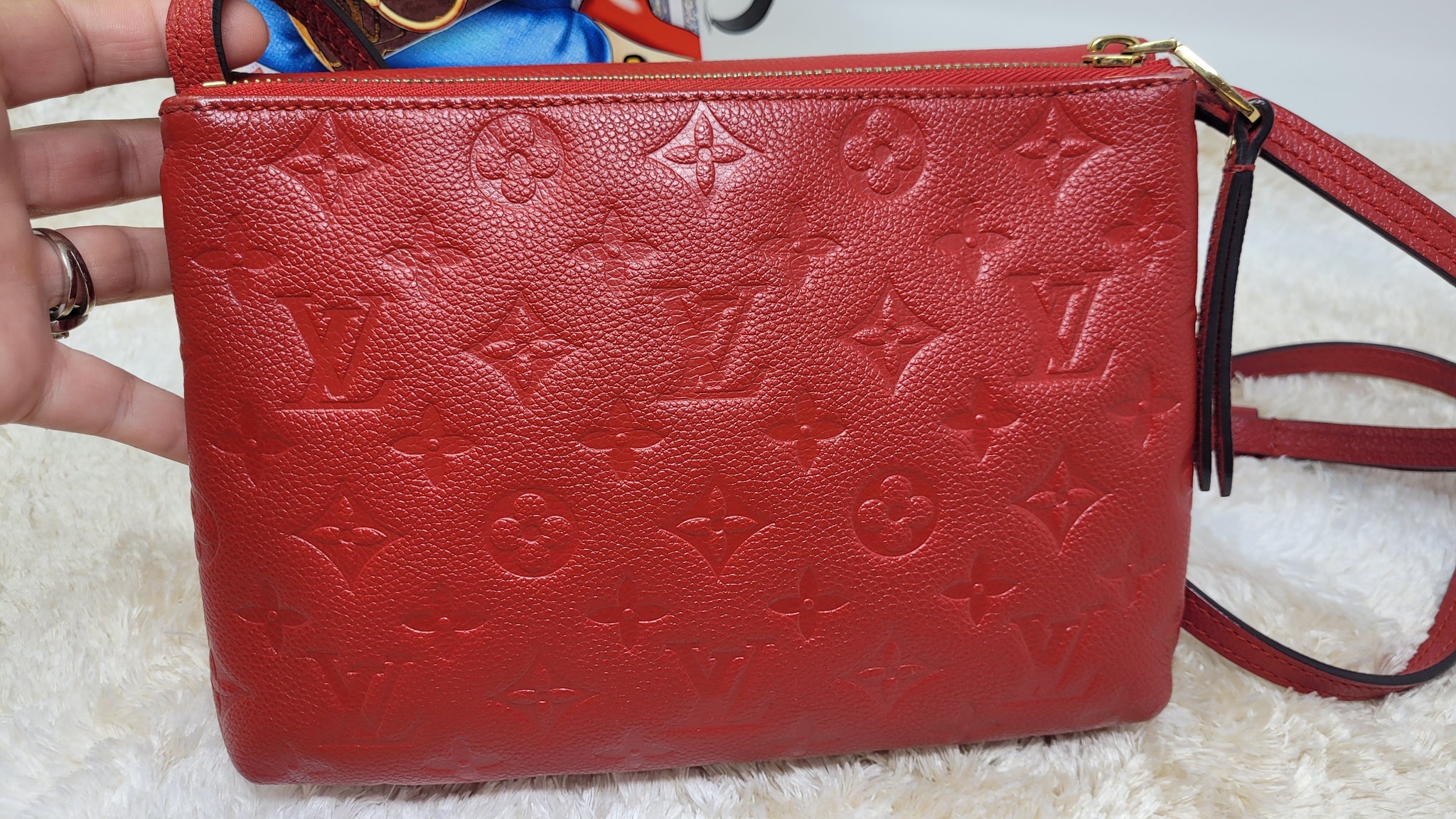 LOUIS VUITTON RED EMPREINTE TWICE CROSSBODY – Shore Chic