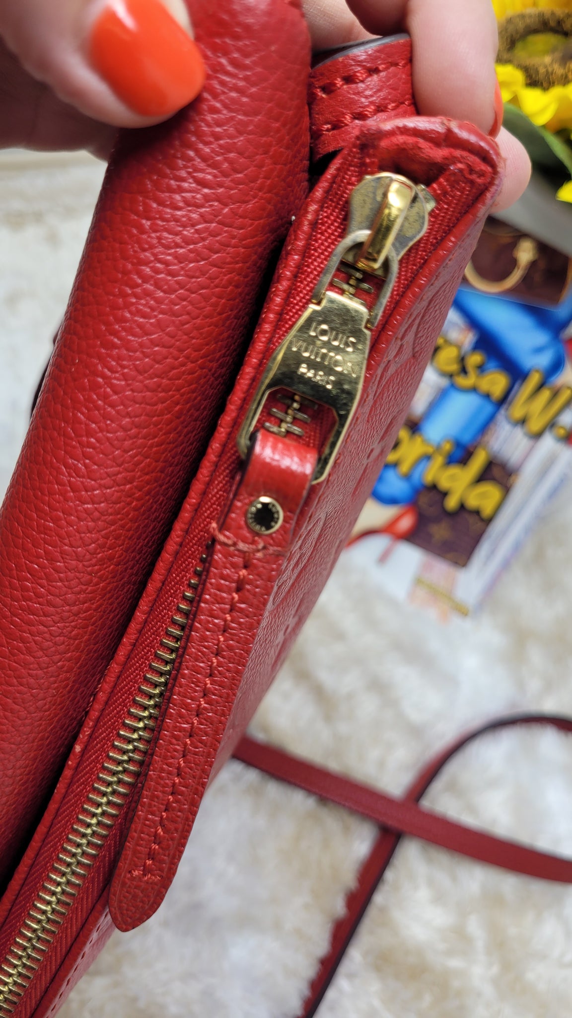 LOUIS VUITTON RED EMPREINTE TWICE CROSSBODY – Shore Chic