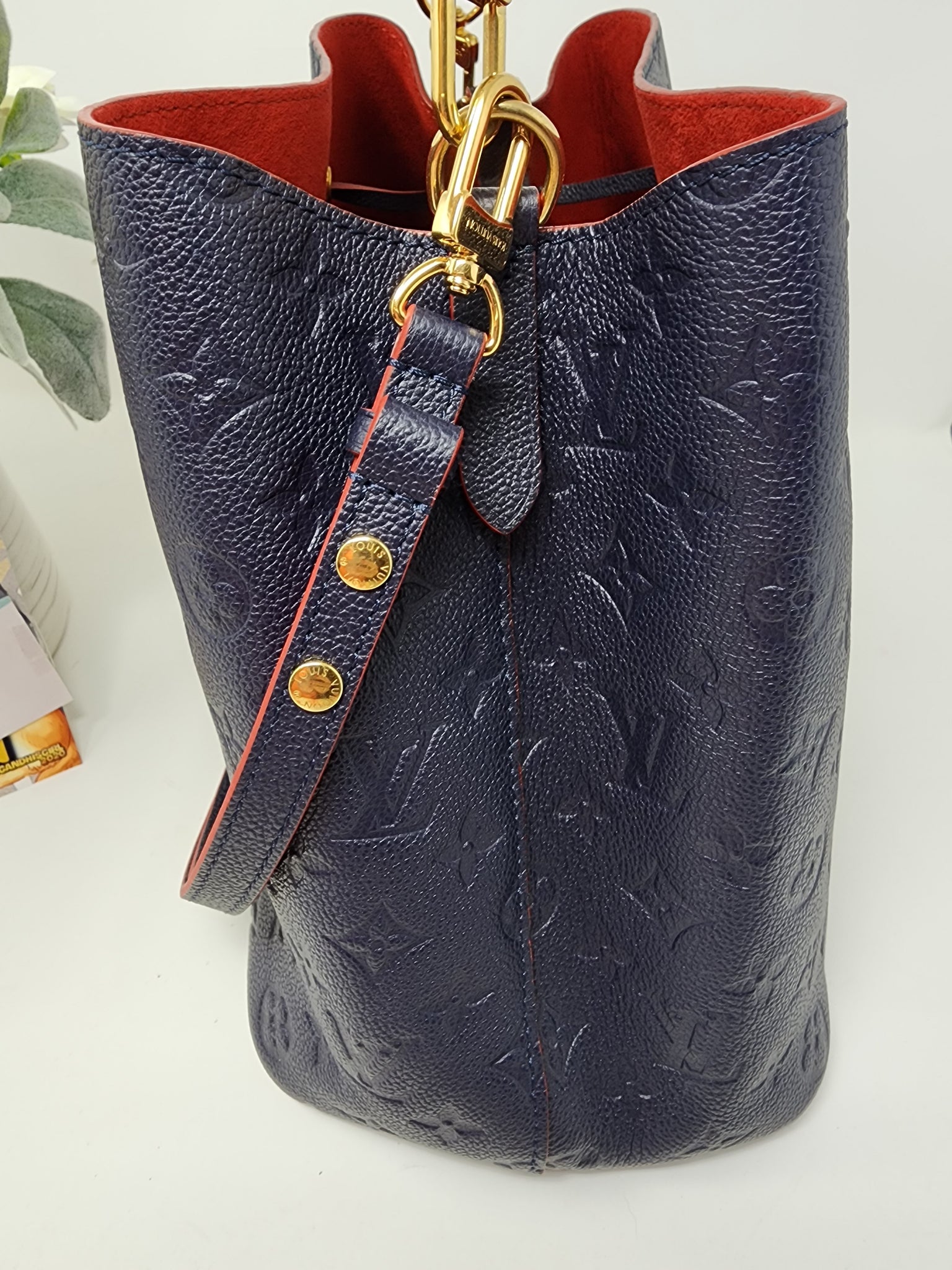 Louis Vuitton M45306 Neo Noe Amplant Marine Rouge Handbag Ladies