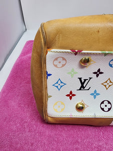 LOUIS VUITTON WHITE MULTICOLOR BEVERLY GM