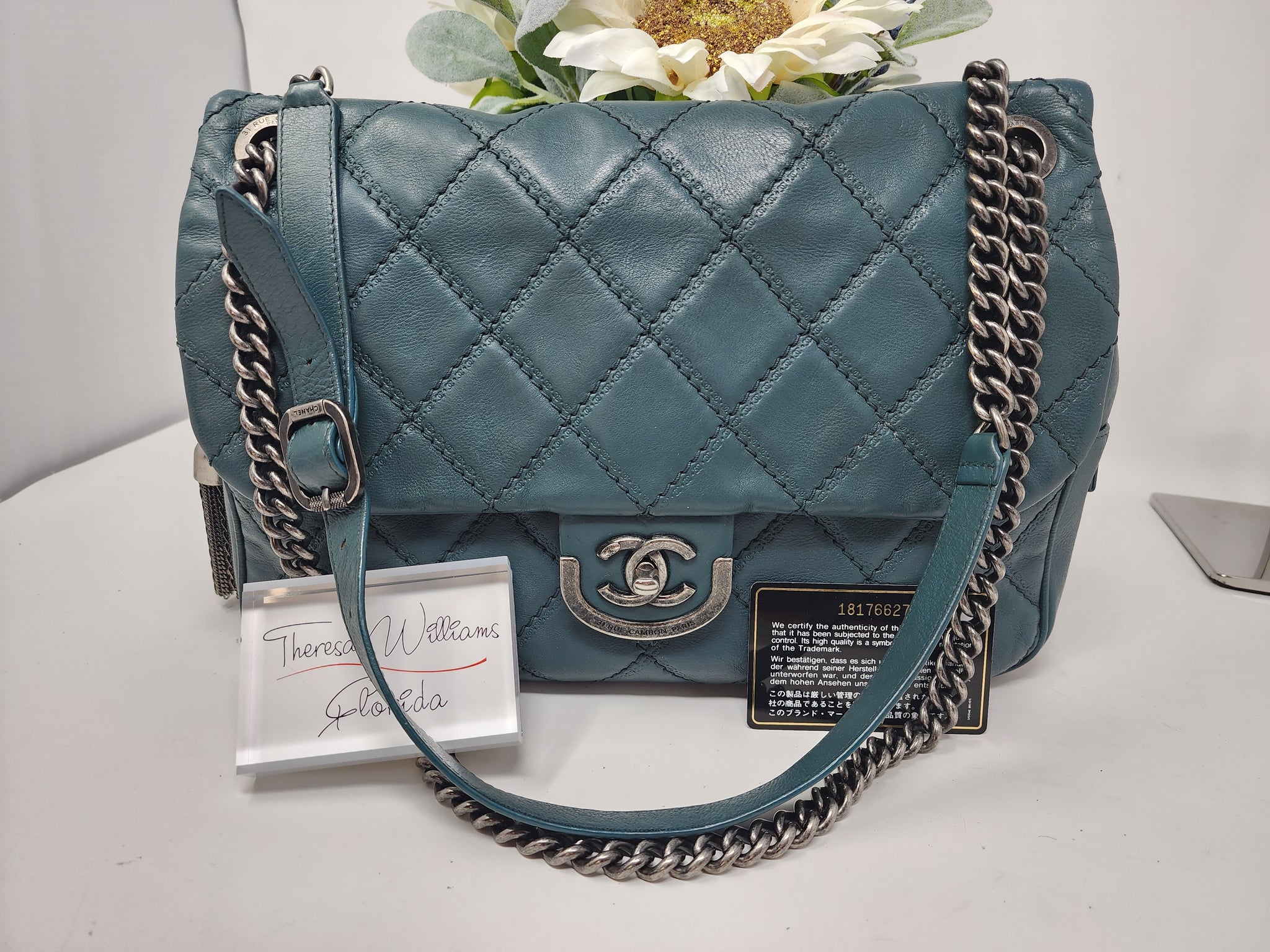CHANEL TEAL FLAP – Shore Chic