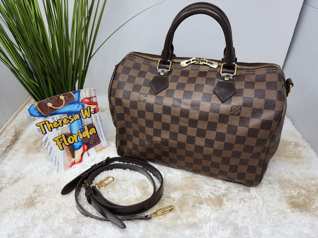 LOUIS VUITTON DE SPEEDY 30 BANDOULIERE