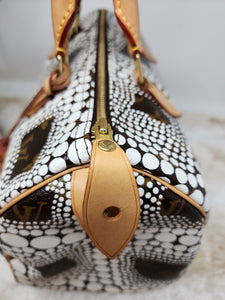 LOUIS VUITTON LIMITED EDITION WHITE KUSAMA SPEEDY 30