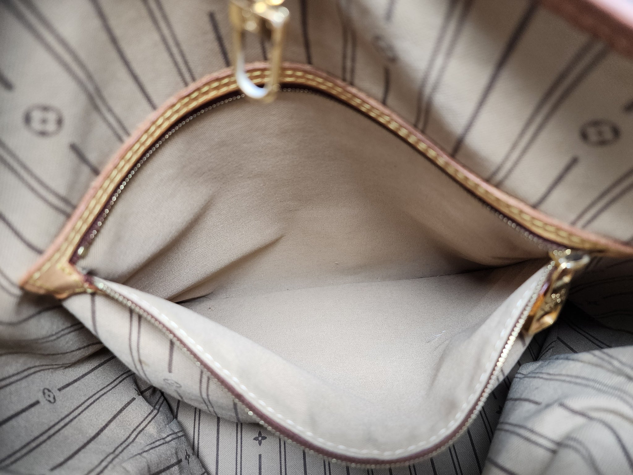 🌸 Louis Vuitton Delightful MM Monogram Beige Shoulder Bag (FL0111)+  Receipt 🌸
