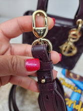 CHRISTIAN DIOR LADY DIOR SMALL CANNAGE with CHARMS CROSSBODY STRAP
