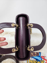 CHRISTIAN DIOR LADY DIOR SMALL CANNAGE with CHARMS CROSSBODY STRAP