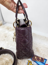 CHRISTIAN DIOR LADY DIOR SMALL CANNAGE with CHARMS CROSSBODY STRAP