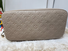 LOUIS VUITTON EMPREINTE NEVERFULL MM WITH POUCH, TURTLEDOVE