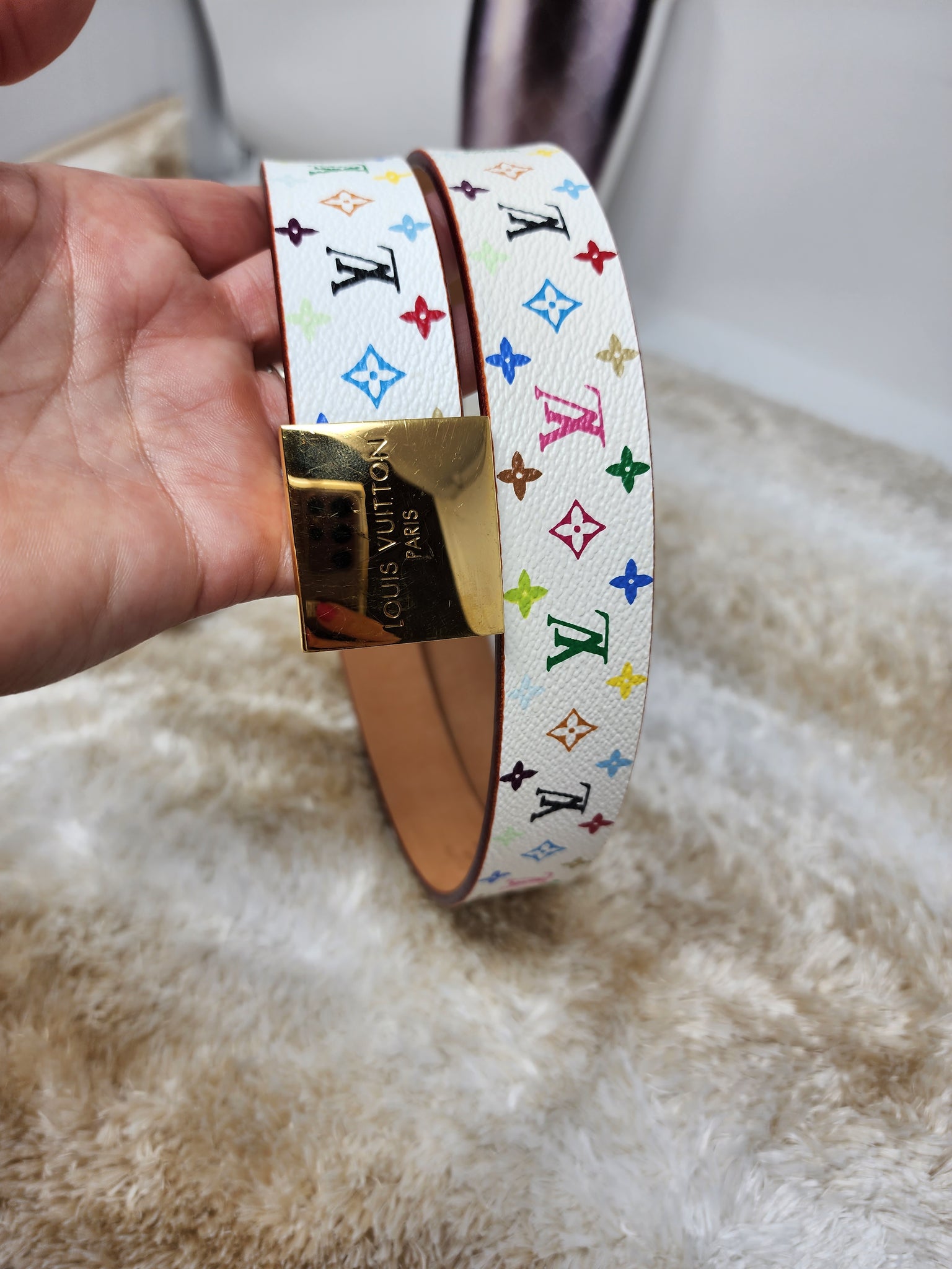 LOUIS VUITTON MULTICOLOR BELT Shore Chic