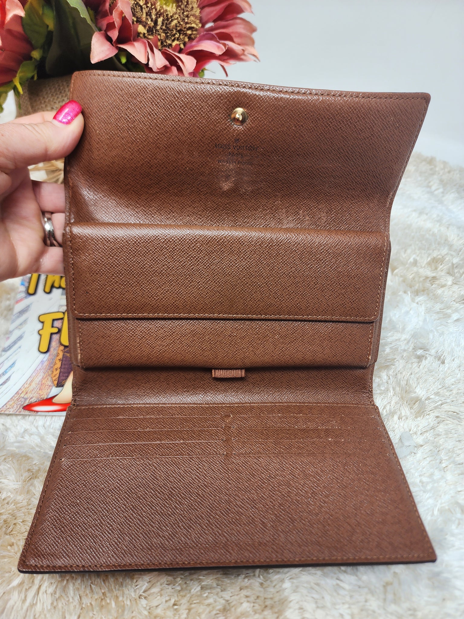 Louis Vuitton Portefeiulle Tresor M61730 Brown Monogram Wallet 11518