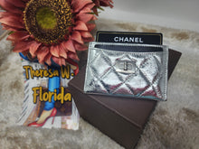 CHANEL SILVER METALLIC REISSUE CARD HOLDER