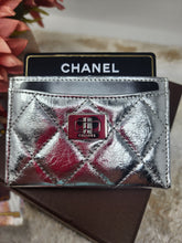 CHANEL SILVER METALLIC REISSUE CARD HOLDER