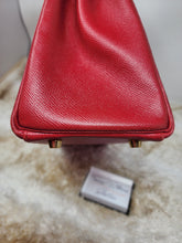 HERMES KELLY 32 ROUGE VIF COURCHEVEL, GHW