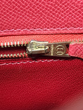HERMES KELLY 32 ROUGE VIF COURCHEVEL, GHW