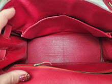 HERMES KELLY 32 ROUGE VIF COURCHEVEL, GHW