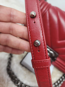 CHANEL SMALL CHEVRON BOY FLAP