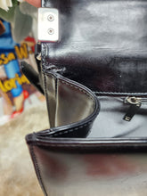 CHANEL LARGE BOY BAG BLACK PATENT