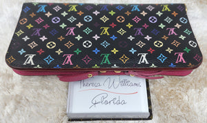 LOUIS VUITTON BLACK MULTICOLOR INSOLITE WALLET