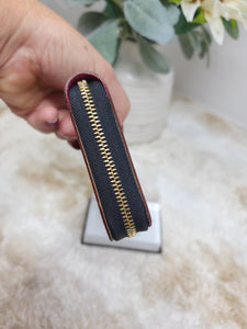 LOUIS VUITTON BLACK MULTICOLOR ZIPPY COMPACT WALLET