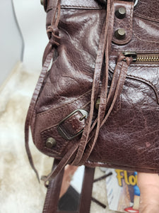 BALENCIAGA CHOCOLATE SAC & MIRROR BAG