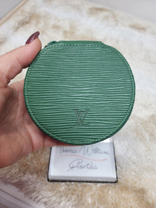 LOUIS VUITTON EPI GREEN JEWELRY CASE