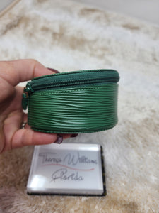 LOUIS VUITTON EPI GREEN JEWELRY CASE