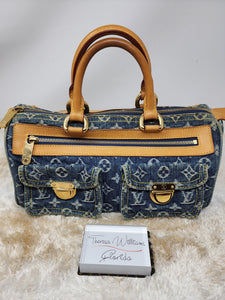 Louis Vuitton AUTHENTIC SPEEDY 30 By The Pool Limited Edition Damier Azur  Bag