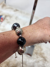 DAVID YURMAN HEMATITE & ONYX ELEMENTS BRACELET