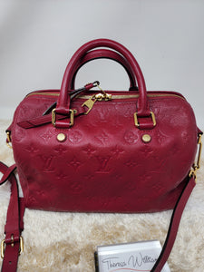 LOUIS VUITTON EMPREINTE SPEEDY 25 BANDOLIERE- JAIPUR PINK