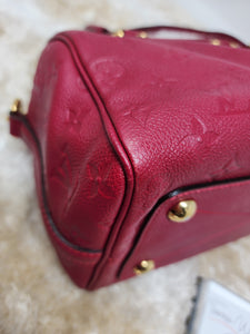 LOUIS VUITTON EMPREINTE SPEEDY 25 BANDOLIERE- JAIPUR PINK