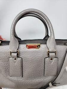 BURBERRY GREY CLIFTON TOTE