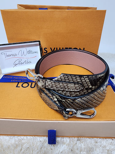 LOUIS VUITTON P.Y.T.H.O.N and PINK BANDOLIERE STRAP