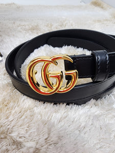 GUCCI GG BLACK BELT - SIZE 95