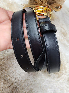 GUCCI GG BLACK BELT - SIZE 95