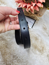 GUCCI GG BLACK BELT - SIZE 95