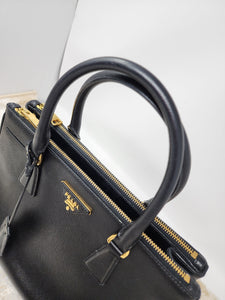 PRADA BORSA A MANO BLACK SAFFIANO HANDBAG