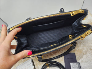 PRADA BORSA A MANO BLACK SAFFIANO HANDBAG