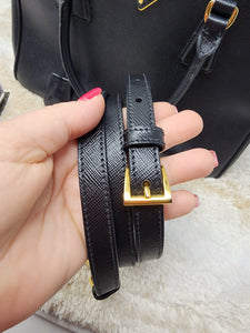 PRADA BORSA A MANO BLACK SAFFIANO HANDBAG