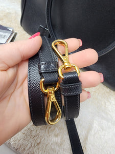 PRADA BORSA A MANO BLACK SAFFIANO HANDBAG