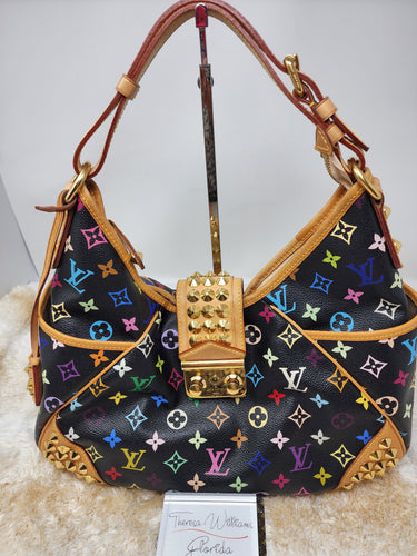 LOUIS VUITTON BLACK MULTICOLOR CHRISSIE