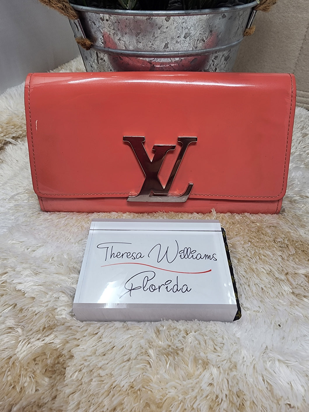 LOUIS VUITTON LOUISE WALLET - POPPY PINK