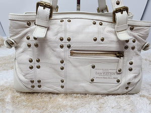 LOUIS VUITTON LIMITED IVORY RIVETING HANDBAG