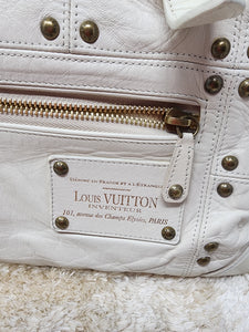 LOUIS VUITTON LIMITED IVORY RIVETING HANDBAG