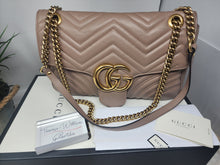 GUCCI MARMONT MEDIUM FLAP BAG - DUNE ROSE