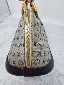 LOUIS VUITTON MINI LIN BLUE LONG ALMA